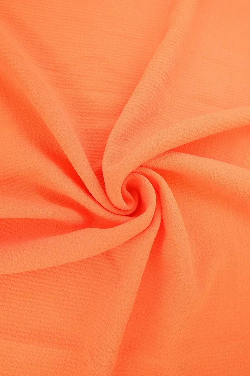 1 Yard Solid Ghost Bubble Crepe Fabric, Lightweight Textured Stretch, 95% Polyester and 5% Spandex, 57/58" Wide for Apparel